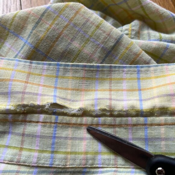 Paul Stuart Size L Yellow Green Plaid 100% Cotton Long Sleeve Button-Down Shirt - Picture 9 of 16